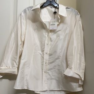 Carolina Herrera Ivory Button Down